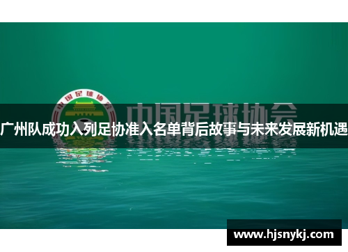 广州队成功入列足协准入名单背后故事与未来发展新机遇