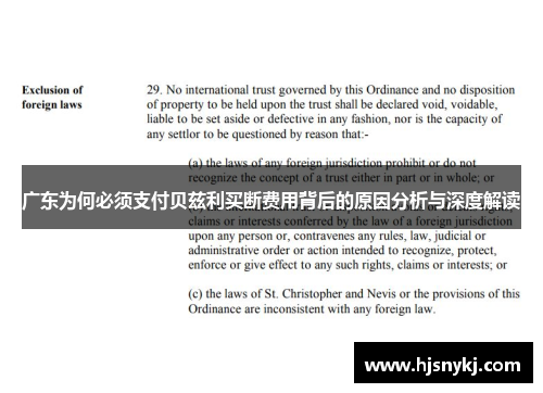 广东为何必须支付贝兹利买断费用背后的原因分析与深度解读